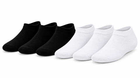 QORUX Bamboo Ankle Socks | Soft, Breathable, Moisture Wicking (6 Pairs)