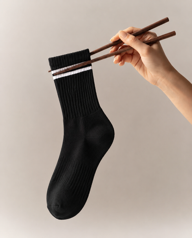 QORUX Cotton Crew Socks | Semi-Cushioned, Breathable, Unisex (6 Pairs)