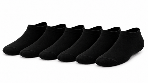 QORUX Bamboo Ankle Socks | Soft, Breathable, Moisture Wicking (6 Pairs)
