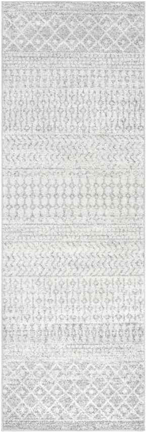 Louise Global Light Gray/White Area Rug