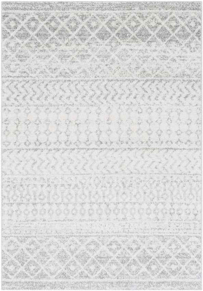 Louise Global Light Gray/White Area Rug