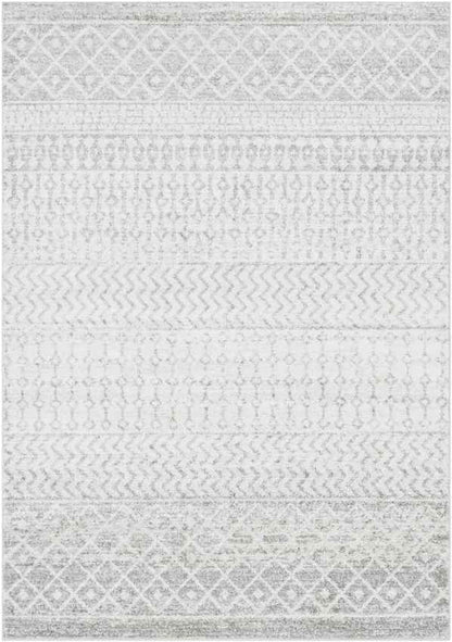 Louise Global Light Gray/White Area Rug
