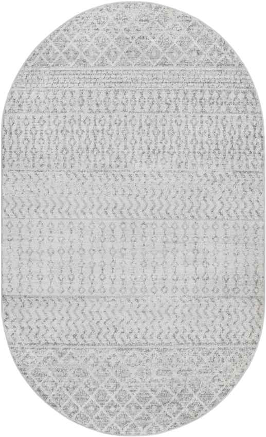 Louise Global Light Gray/White Area Rug