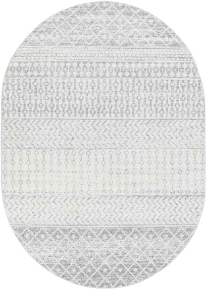 Louise Global Light Gray/White Area Rug