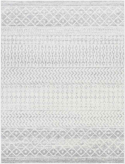 Louise Global Light Gray/White Area Rug