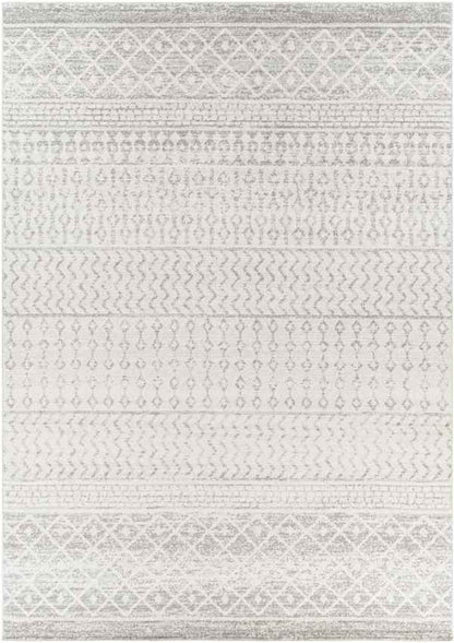 Louise Global Light Gray/White Area Rug