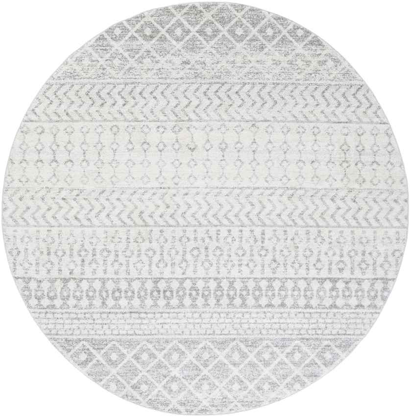 Louise Global Light Gray/White Area Rug
