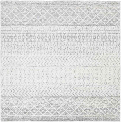 Louise Global Light Gray/White Area Rug