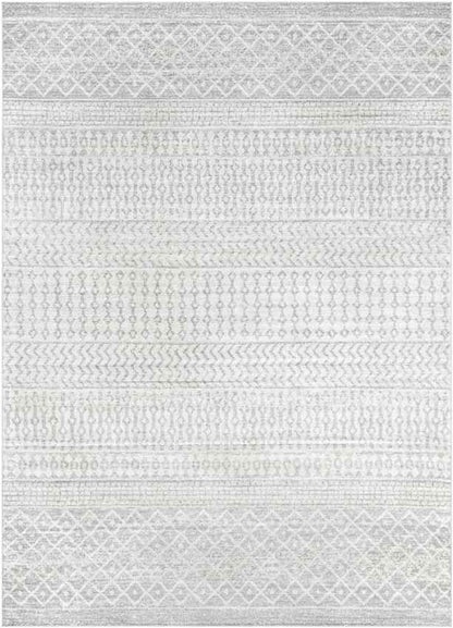 Louise Global Light Gray/White Area Rug