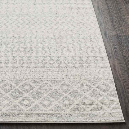 Louise Global Light Gray/White Area Rug