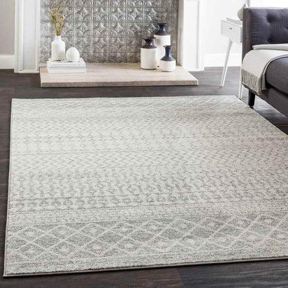 Louise Global Light Gray/White Area Rug