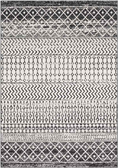 Louise Global Black/White Area Rug