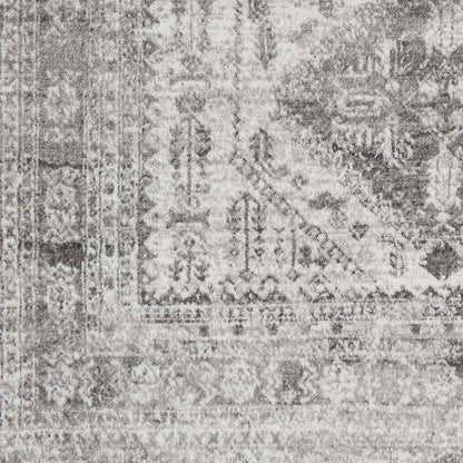 Jules Traditional Light Gray/White/Charcoal Area Rug