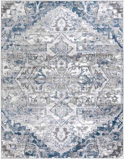Angelo Traditional Ivory/Blue Area Rug