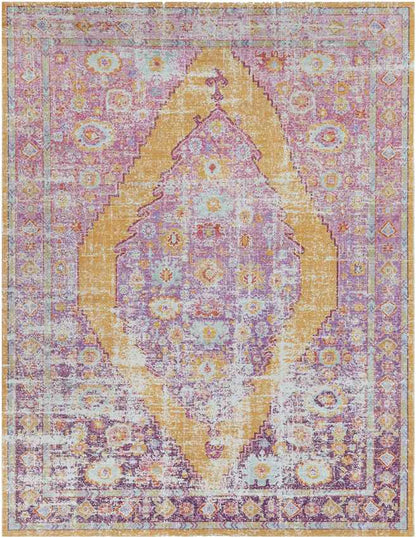 Esther Traditional Purple Area Rug