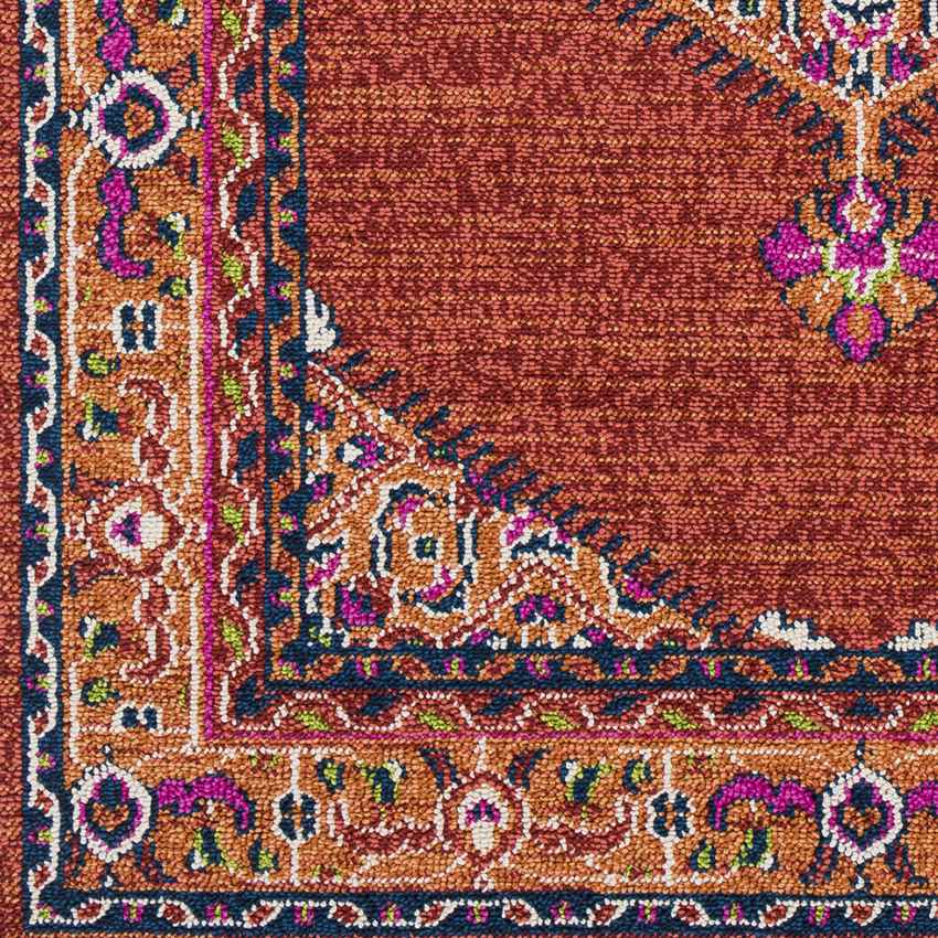 Brenna Traditional Brick Area Rug