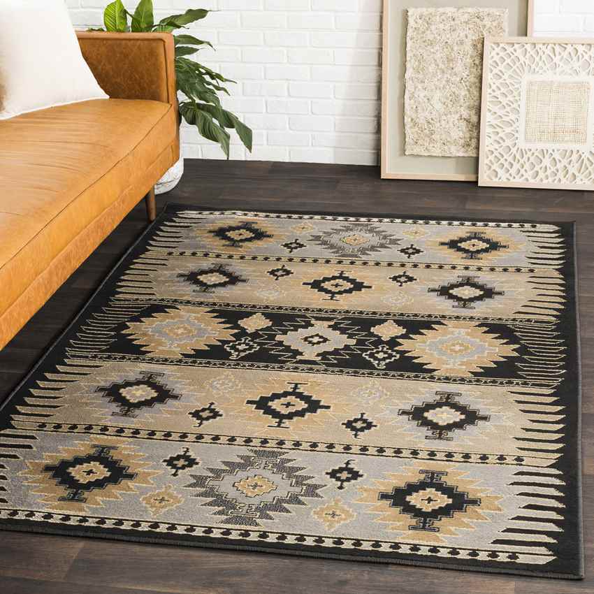 Arizona Rustic Black Area Rug