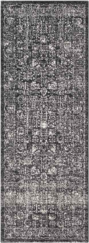 Leo Traditional Black Area Rug