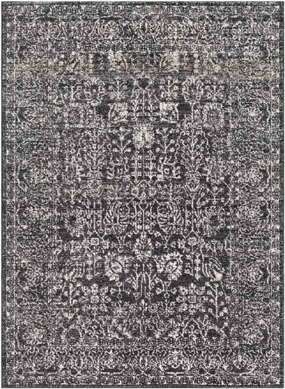 Leo Traditional Black Area Rug