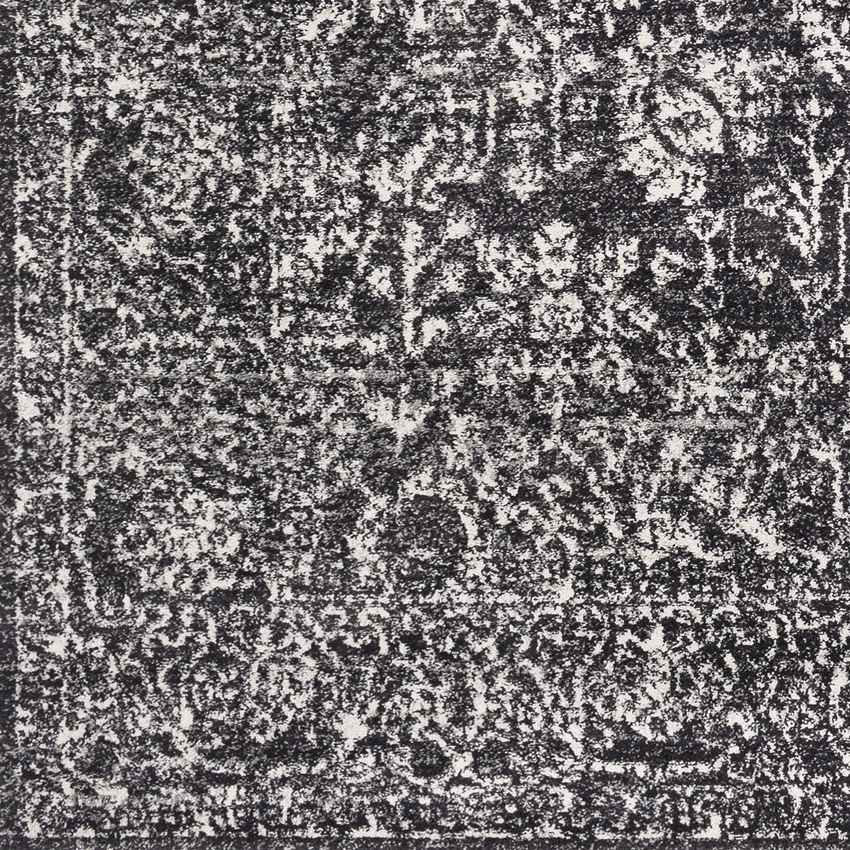 Leo Traditional Black Area Rug