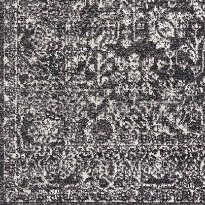Leo Traditional Black Area Rug
