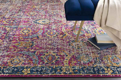 Isabella Traditional Burgundy Area Rug