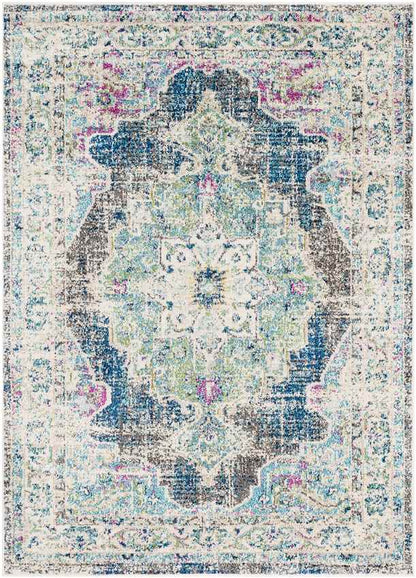 Aria Traditional Navy Area Rug