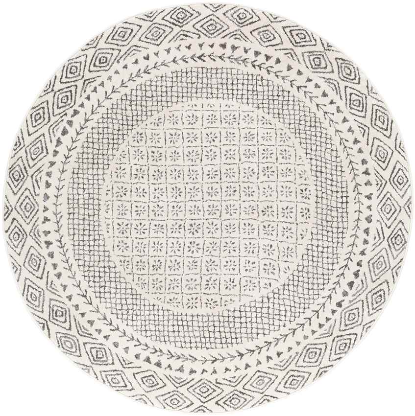 Julian Global Charcoal/Light Beige Area Rug