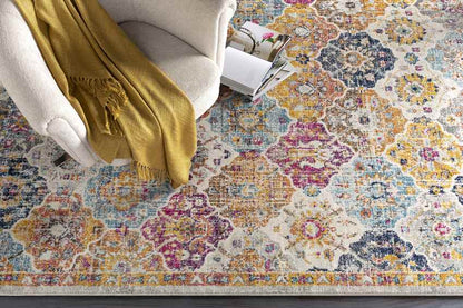 Emilly Traditional Saffron/Burnt Orange Area Rug