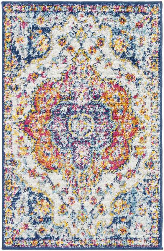 Lola Traditional Pink/Saffron Area Rug