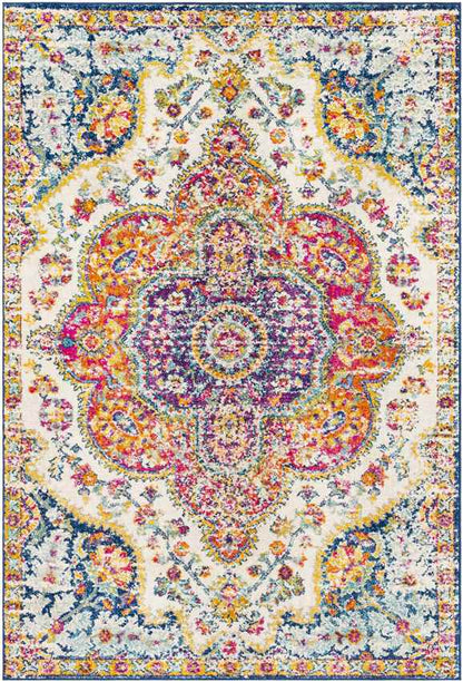 Lola Traditional Pink/Saffron Area Rug