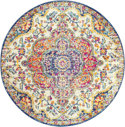 Lola Traditional Pink/Saffron Area Rug
