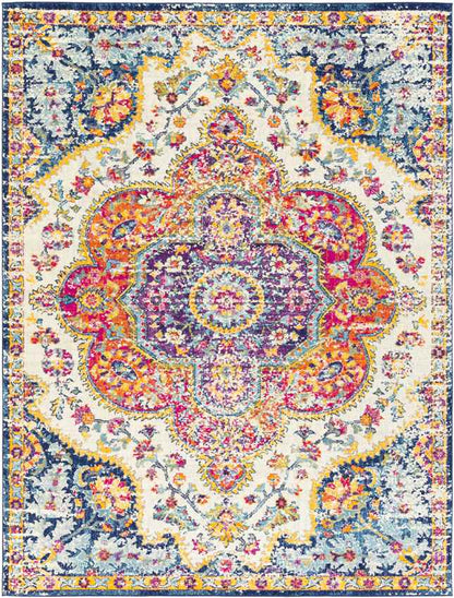 Lola Traditional Pink/Saffron Area Rug
