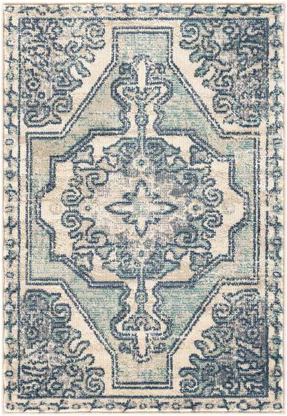 Henry Traditional Teal Area Rug