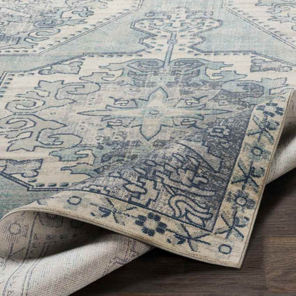 Henry Traditional Teal Area Rug