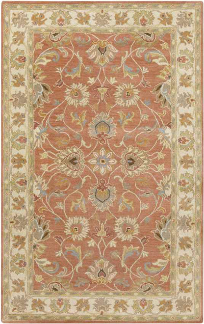 Paris Traditional Burnt Orange Area Rug