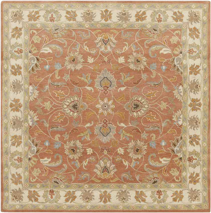 Paris Traditional Burnt Orange Area Rug