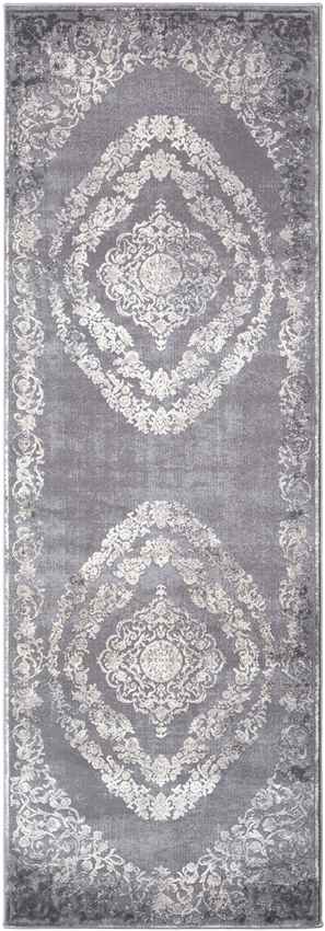 Nantes Traditional Gray Area Rug