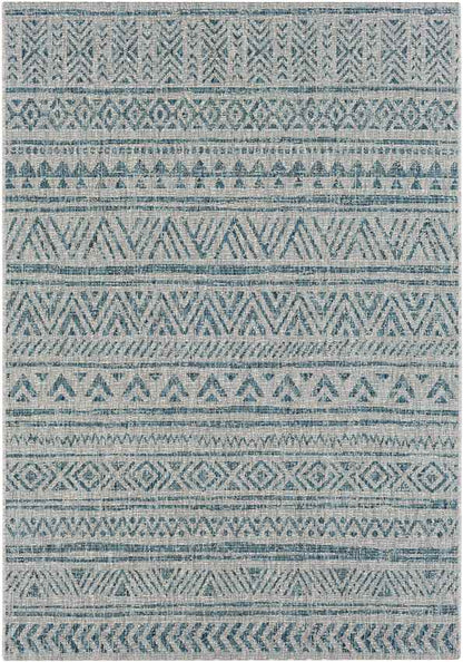 Elodie Global Aqua Area Rug