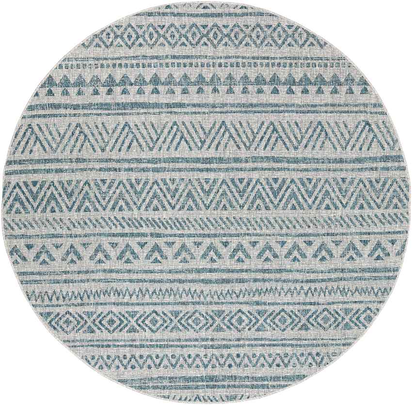 Elodie Global Aqua Area Rug