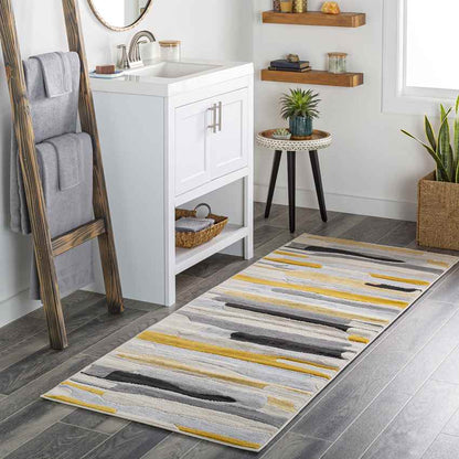 Lorient Modern Mustard/Ivory Area Rug