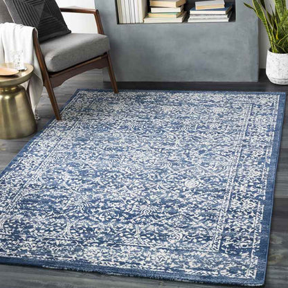 Beauvais Traditional Navy Area Rug