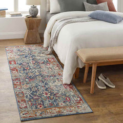 Le Gosier Traditional Ice Blue Area Rug