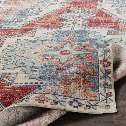 Henry Traditional Bright Red Area Rug