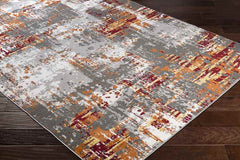Kourou Modern Burnt Orange Area Rug