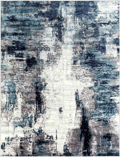 Dole Modern Aqua/Navy Area Rug