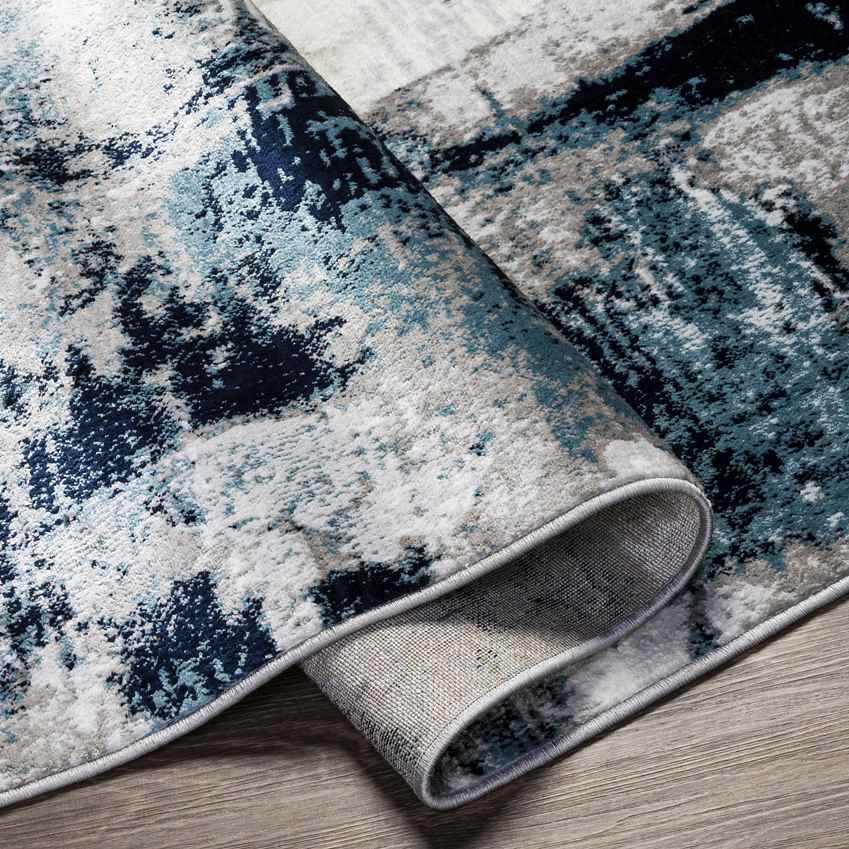 Dole Modern Aqua/Navy Area Rug