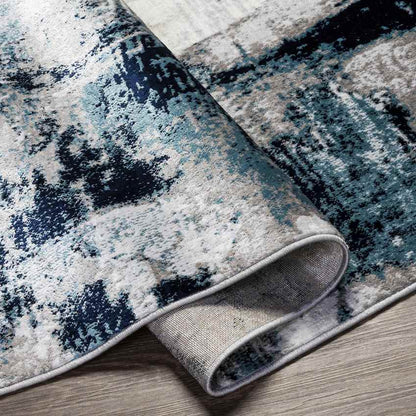 Dole Modern Aqua/Navy Area Rug