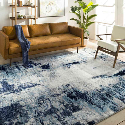 Dole Modern Aqua/Navy Area Rug
