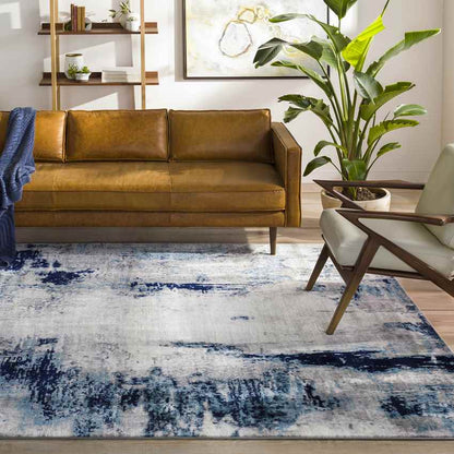 Dole Modern Aqua/Navy Area Rug